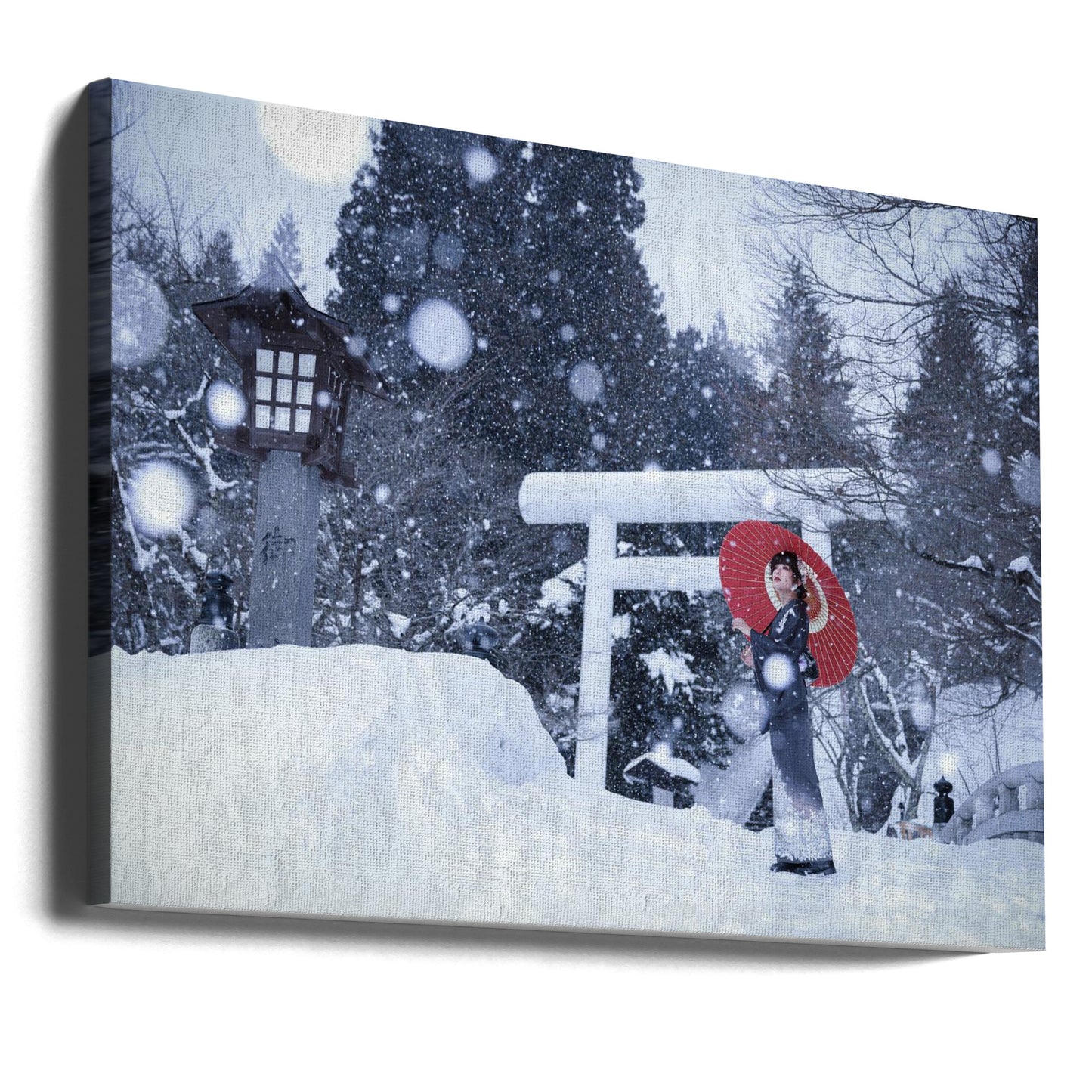 Winter shrine in japan | Canvas