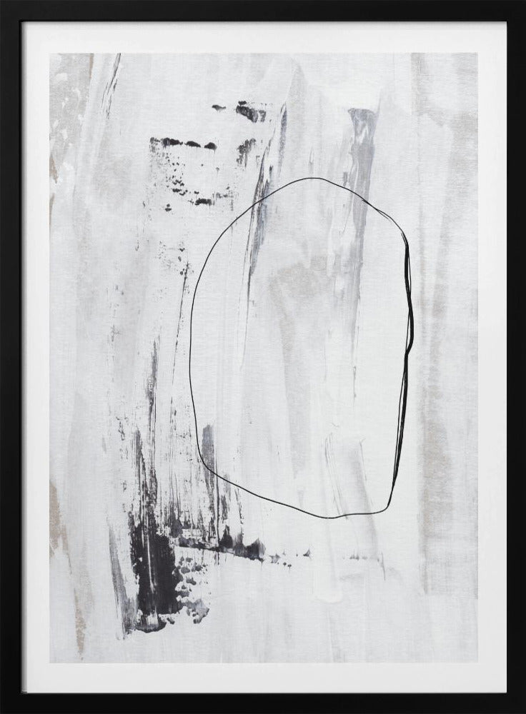 Svarta streck och en fin kontur | Poster