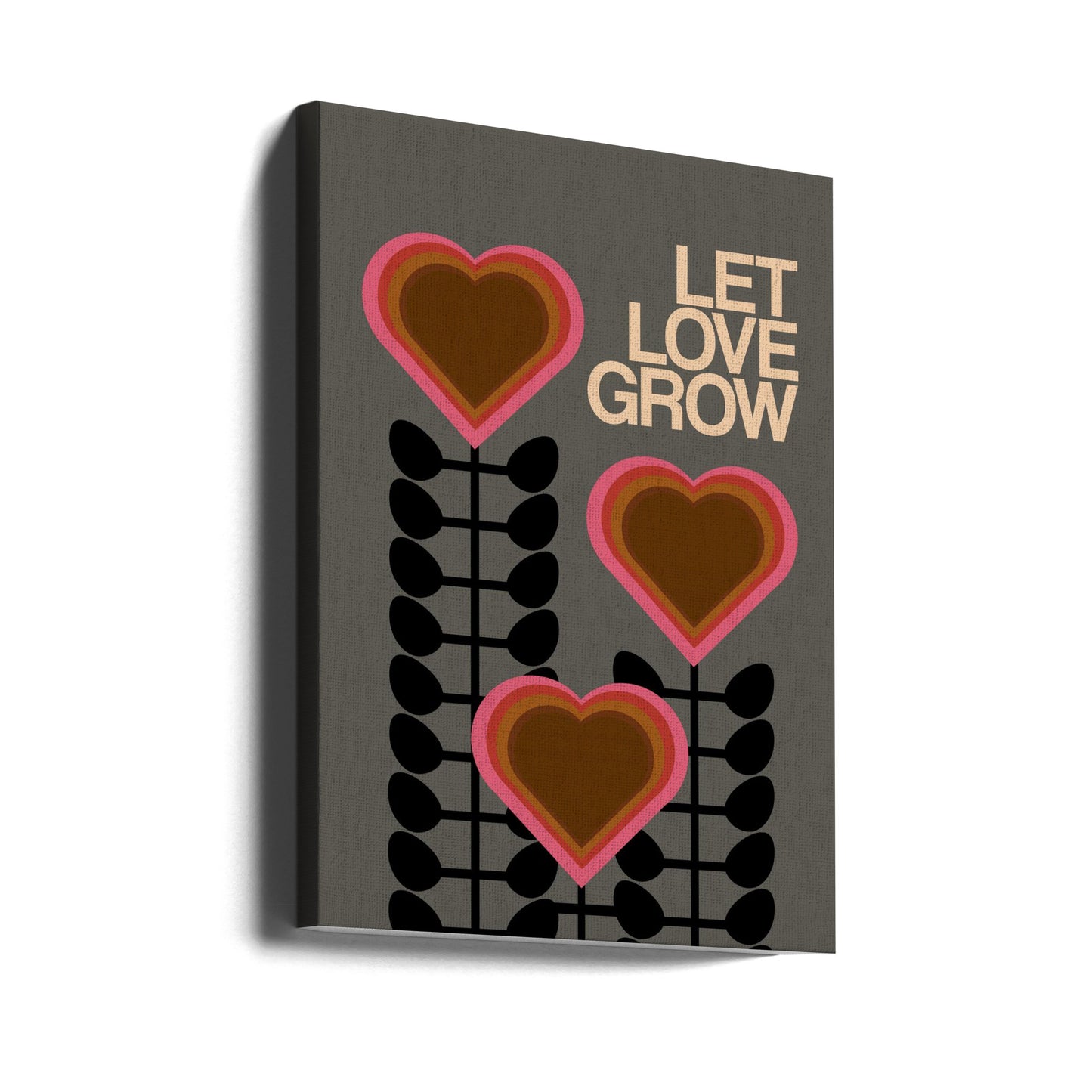 Let Love Grow Grey | Canvas
