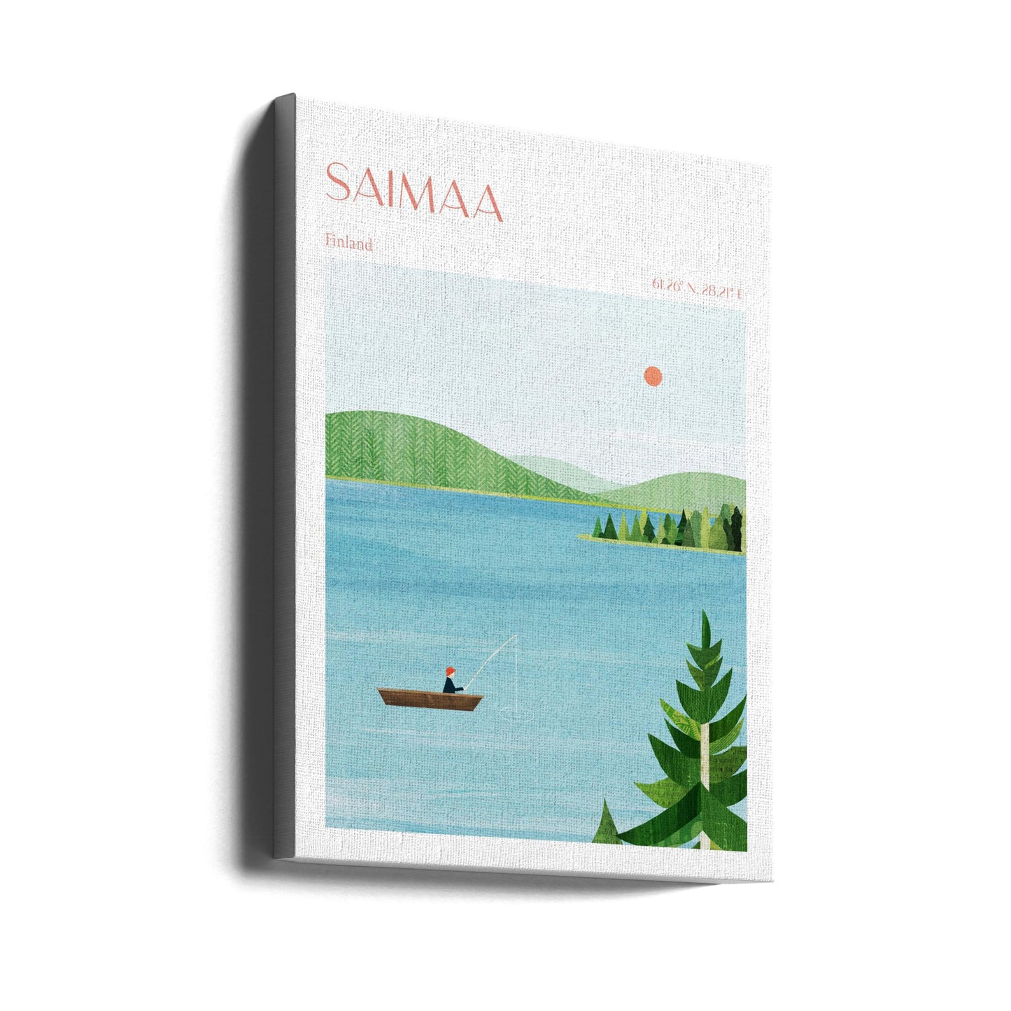 Saimaa sjö, Finland | Canvastavla