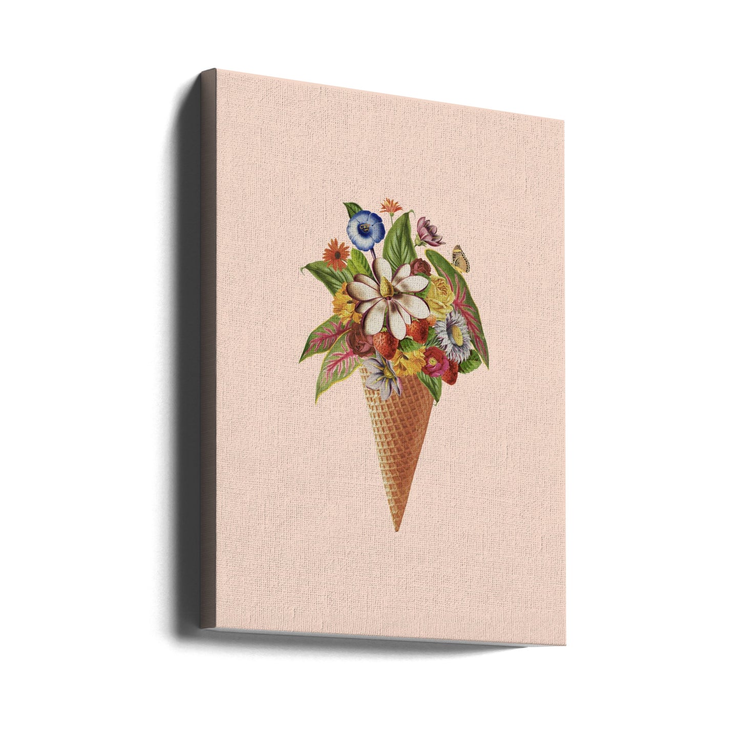 Botanisk rosa glass | Canvas
