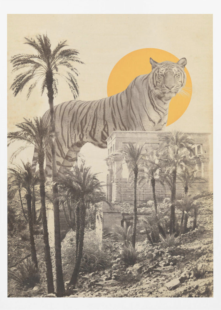 Jättetiger i ruiner | Poster