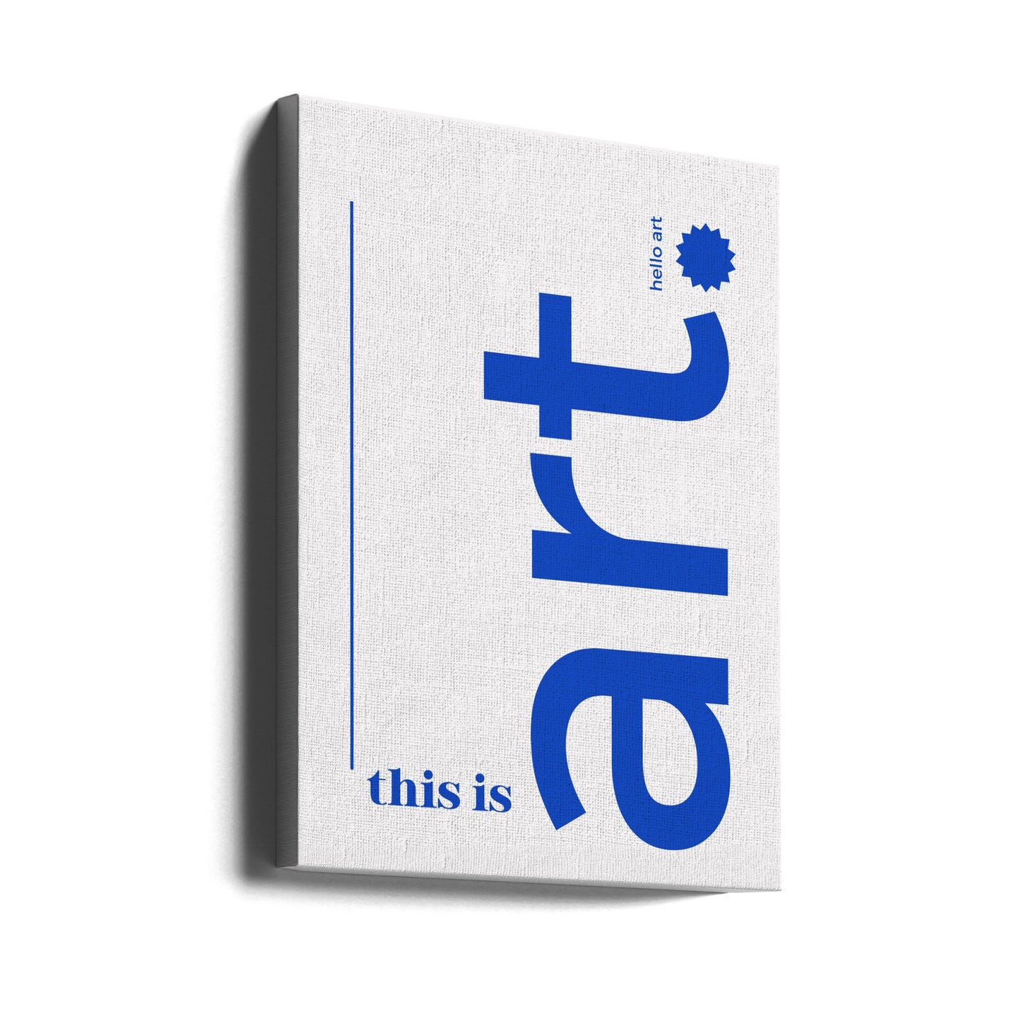 Hallo, fette Typografie | Leinwand-Bilder