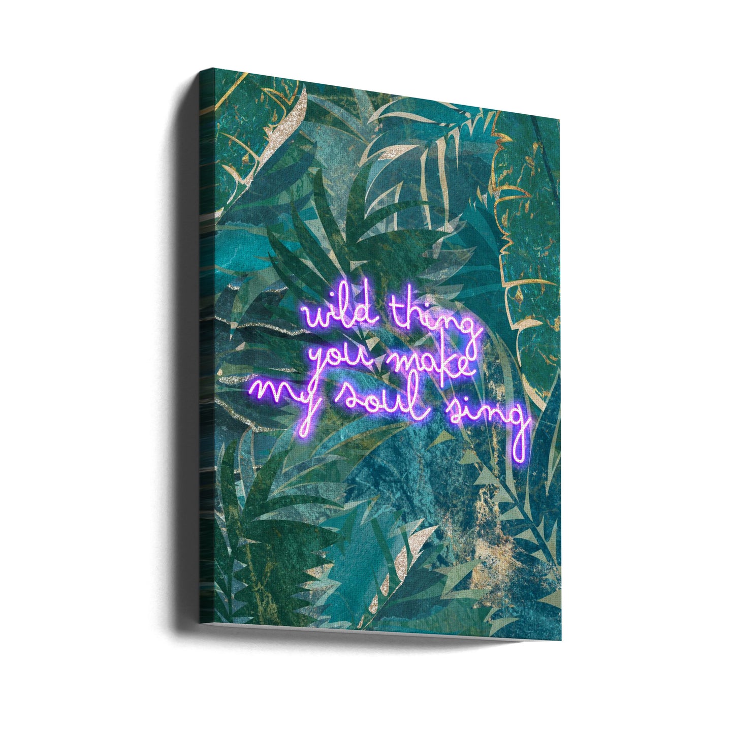 Neon Djungel Typografi | Canvas
