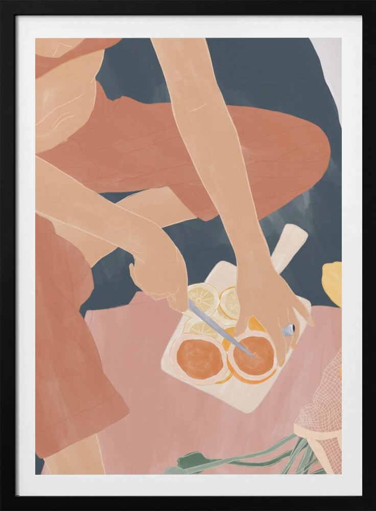 Skärning av grapefrukter | Poster