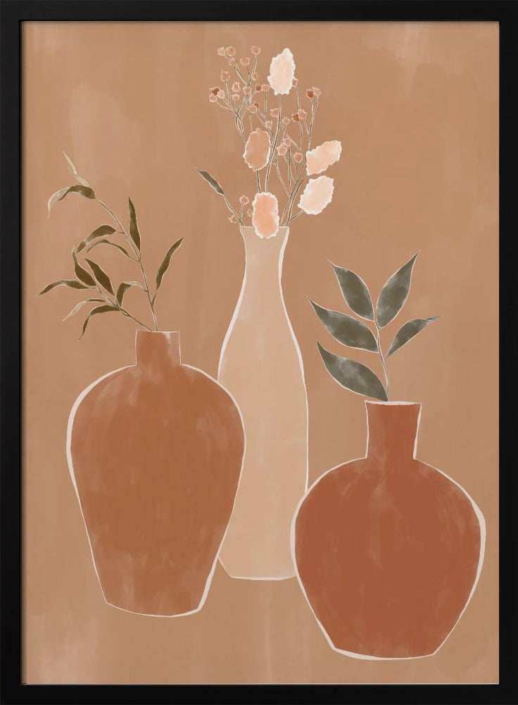 Set med blomvaser | Poster