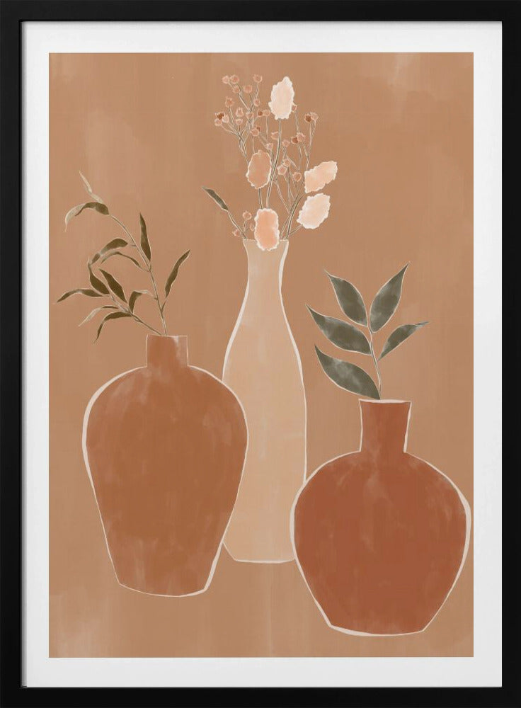 Set med blomvaser | Poster