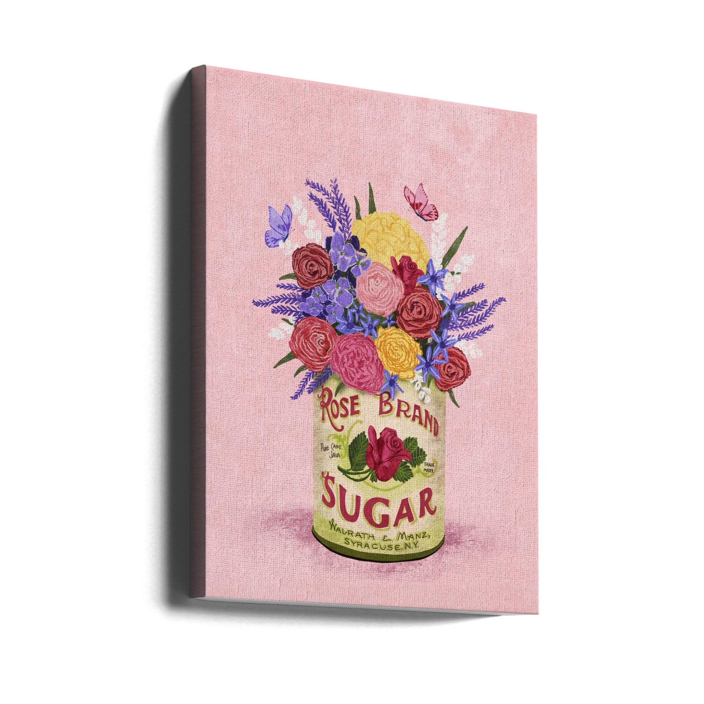 Flores en lata vintage | Impresiones en Lienzo