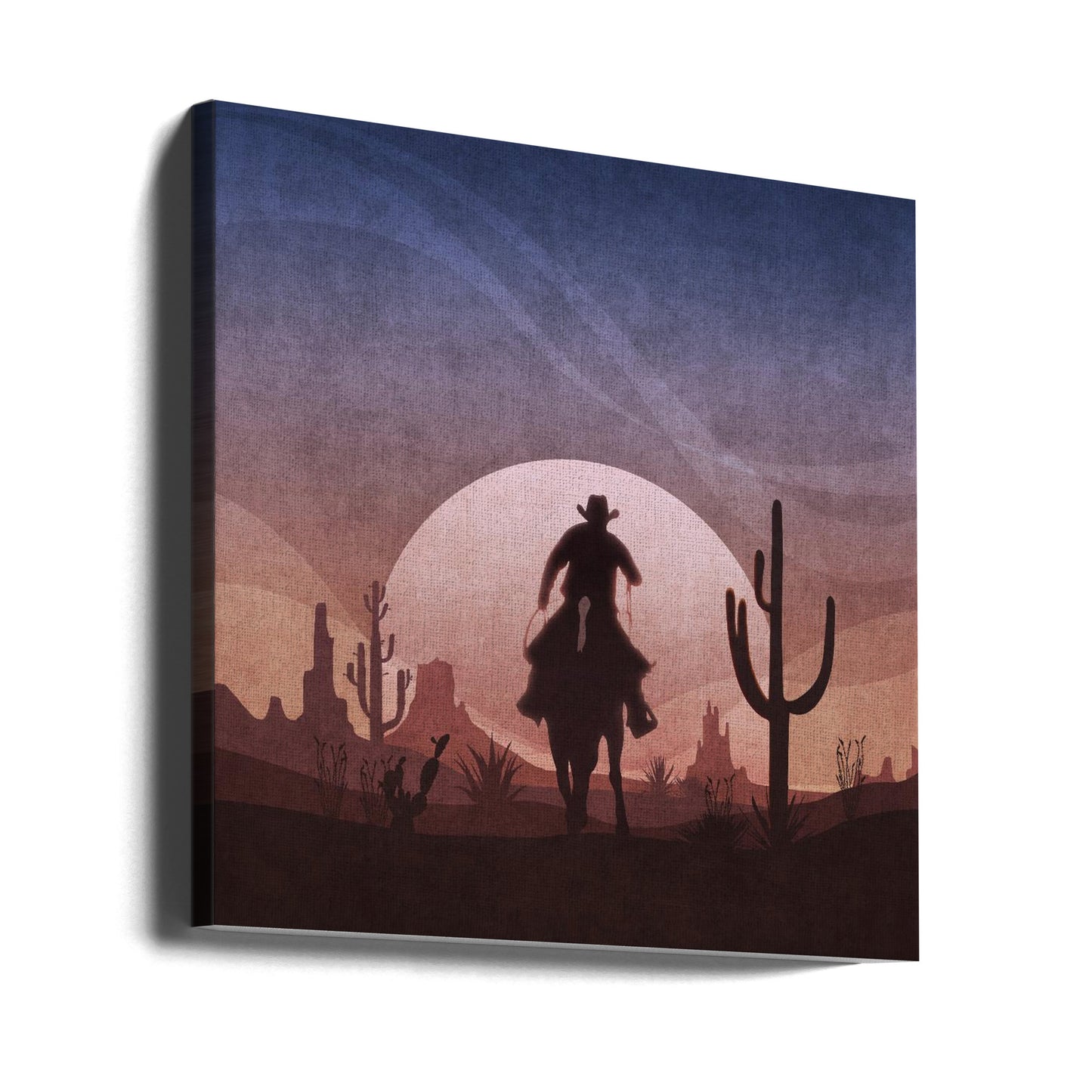 Cowboysolnedgång | Canvas