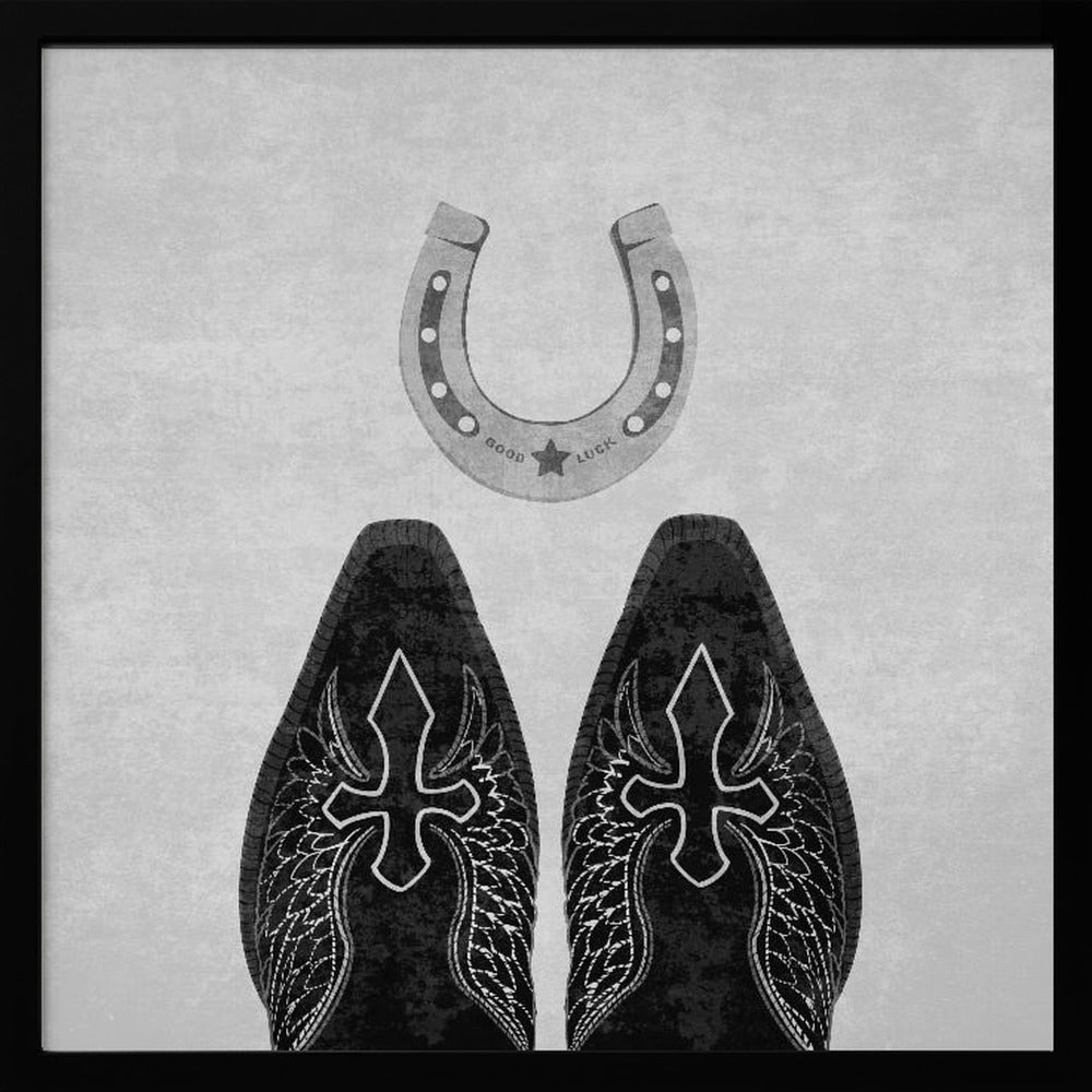 Bw Cowboystövlar och hästsko | Poster