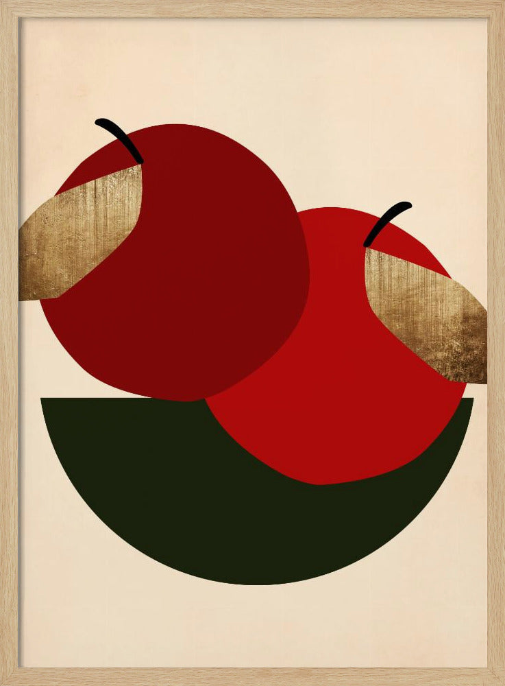 Due mele rosse | Poster - Stampe d’Arte