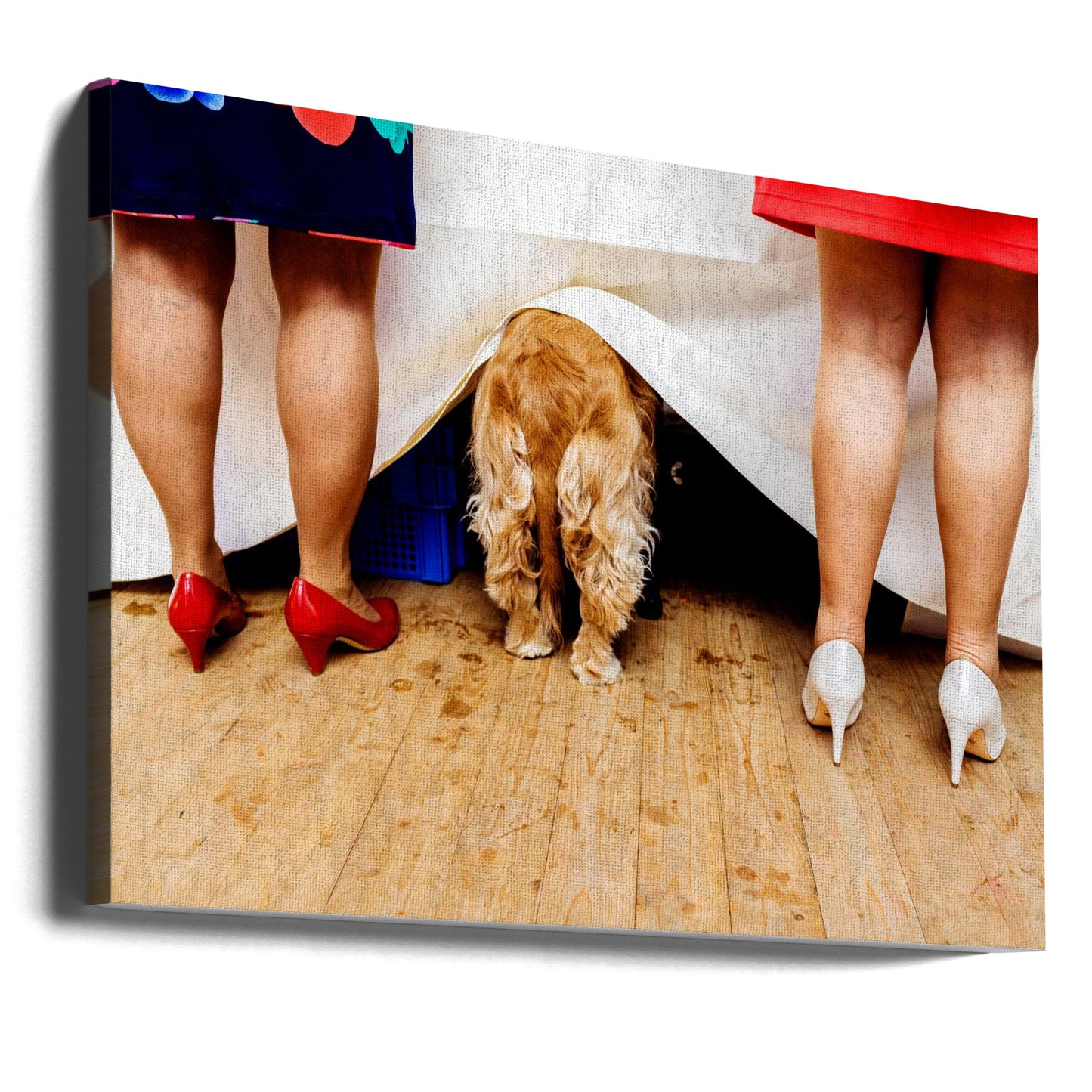 Ladies at the buffet table... | Canvas