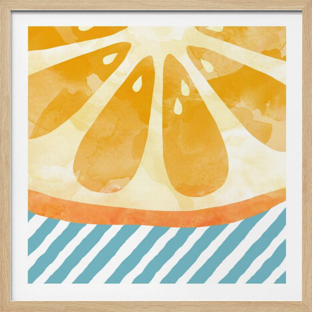Orange abstrakt | Poster