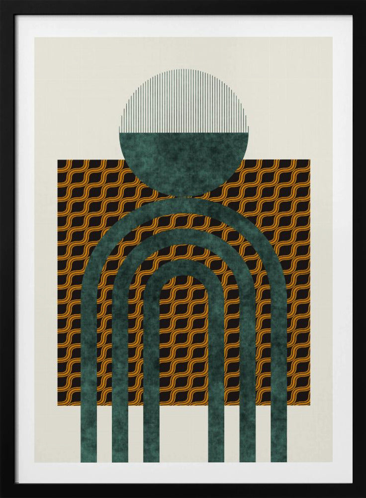 Textured Mid Century Composition 5 | Poster
