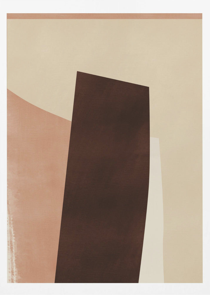 Geometric Shapes in Earthy Tones | Poster