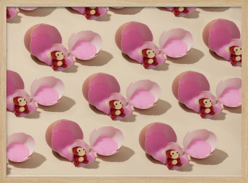 monkey hatching | Poster