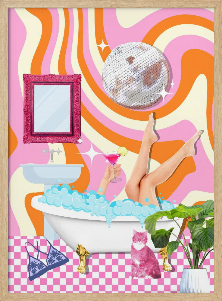 Groovy Badkarslycka | Poster