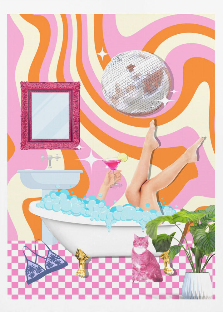 Groovy Badkarslycka | Poster