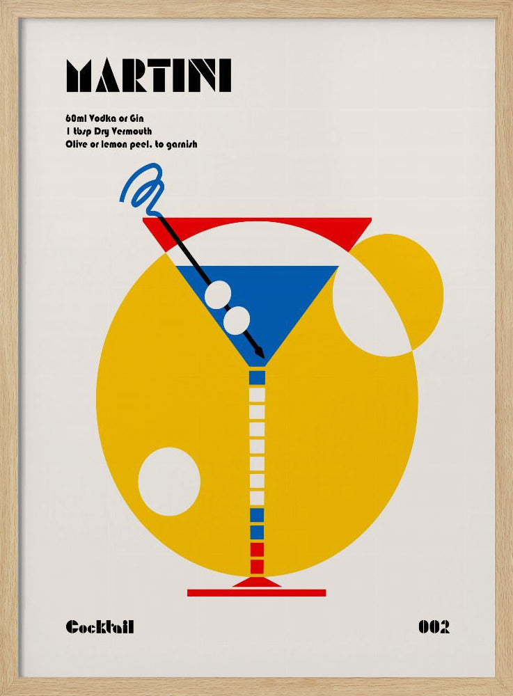 Martini Bauhaus-cocktail | Poster