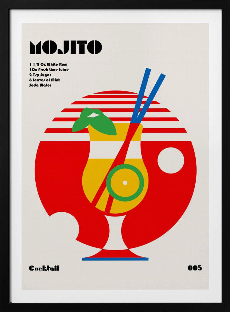 Mojito Bauhaus Cocktail | Poster