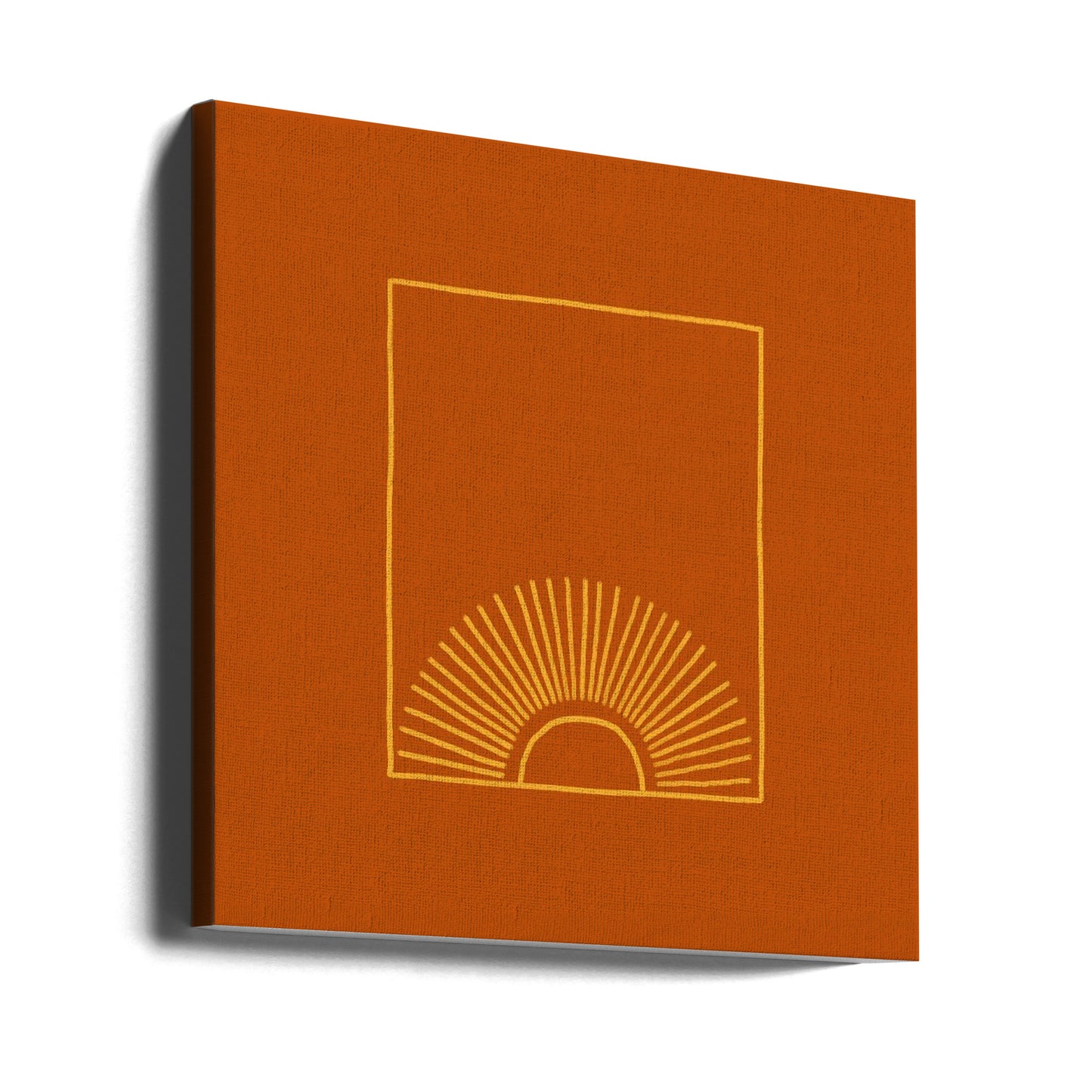 Karamell Minimal Sun | Leinwand-Bilder