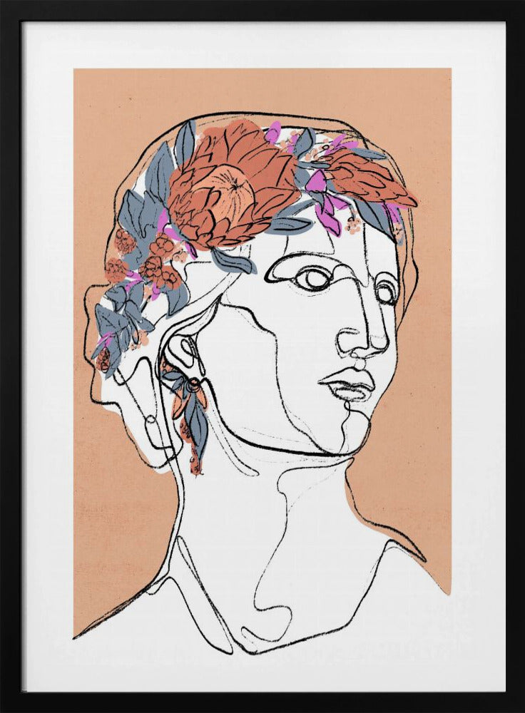 Blommig silhuett | Poster