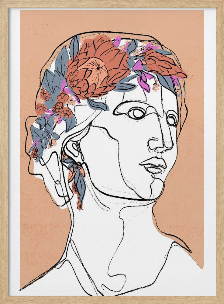 Blommig silhuett | Poster