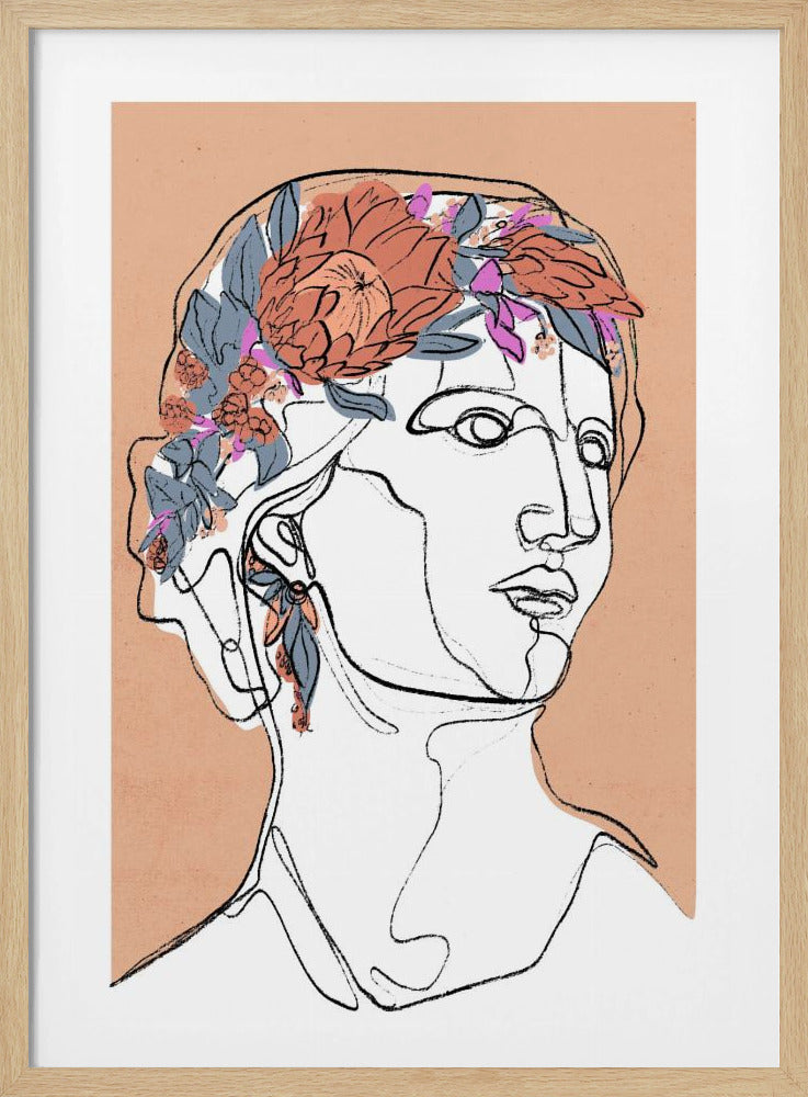 Blommig silhuett | Poster