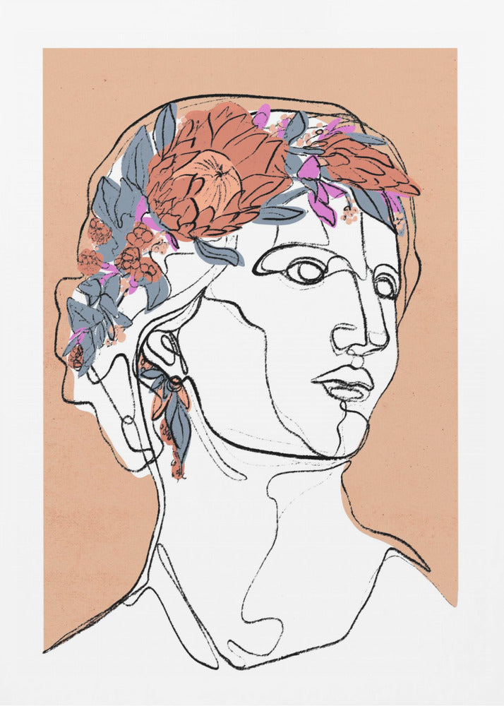Blommig silhuett | Poster
