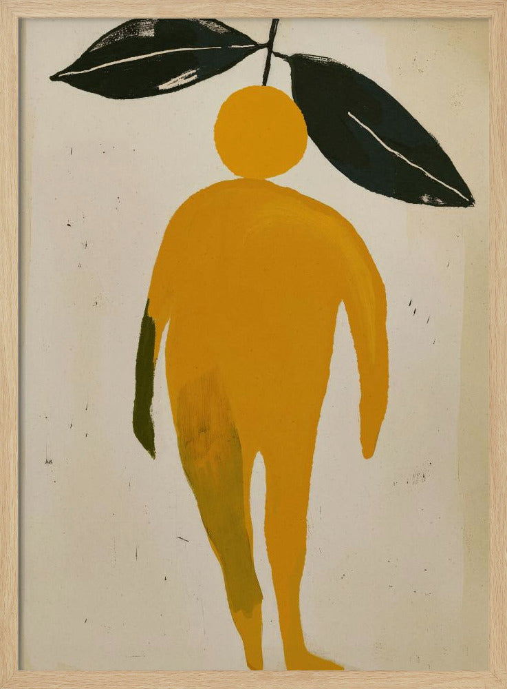 Orange lövfigur | Poster