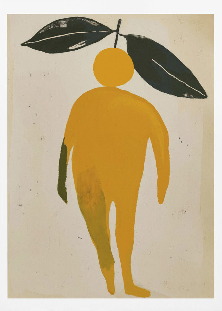 Orange lövfigur | Poster