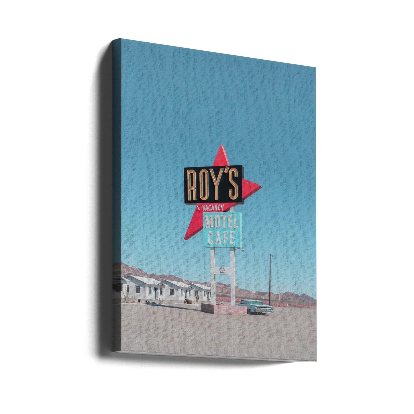 Roys Motel Café Retro Skylt | Canvas