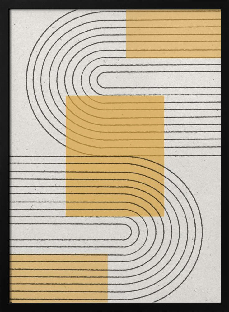 Gráfico moderno amarillo | Posters  - Impresiones de Arte