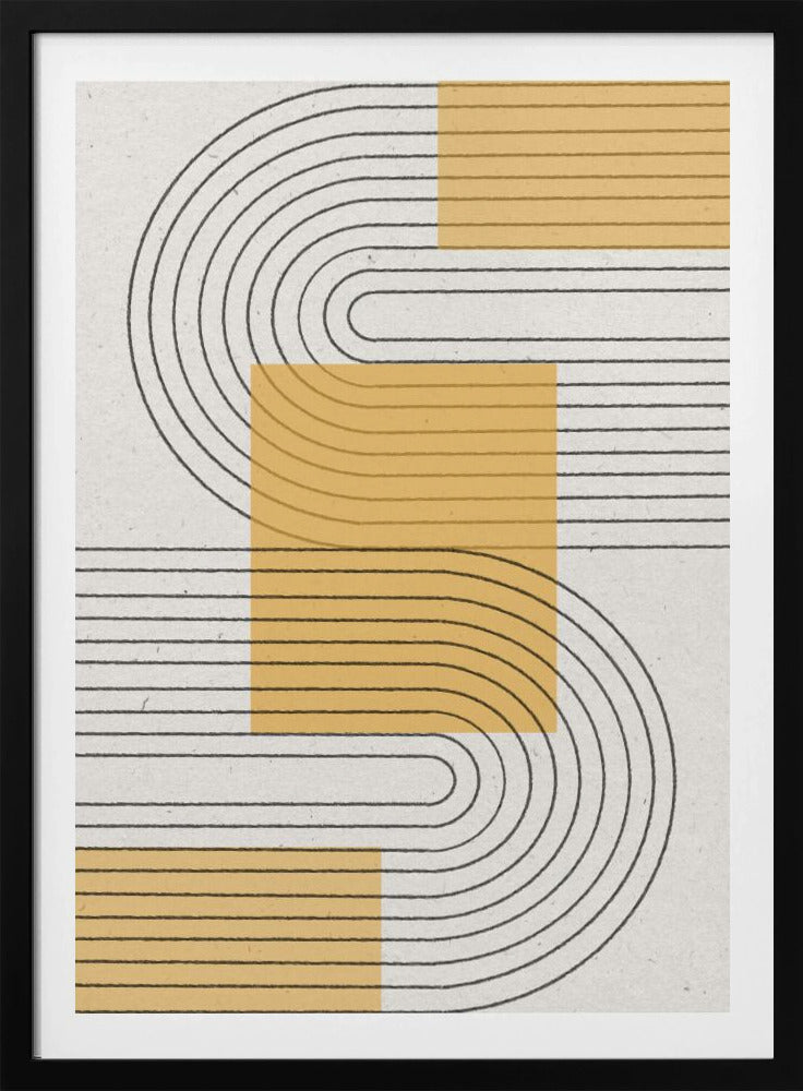 Gráfico moderno amarillo | Posters  - Impresiones de Arte