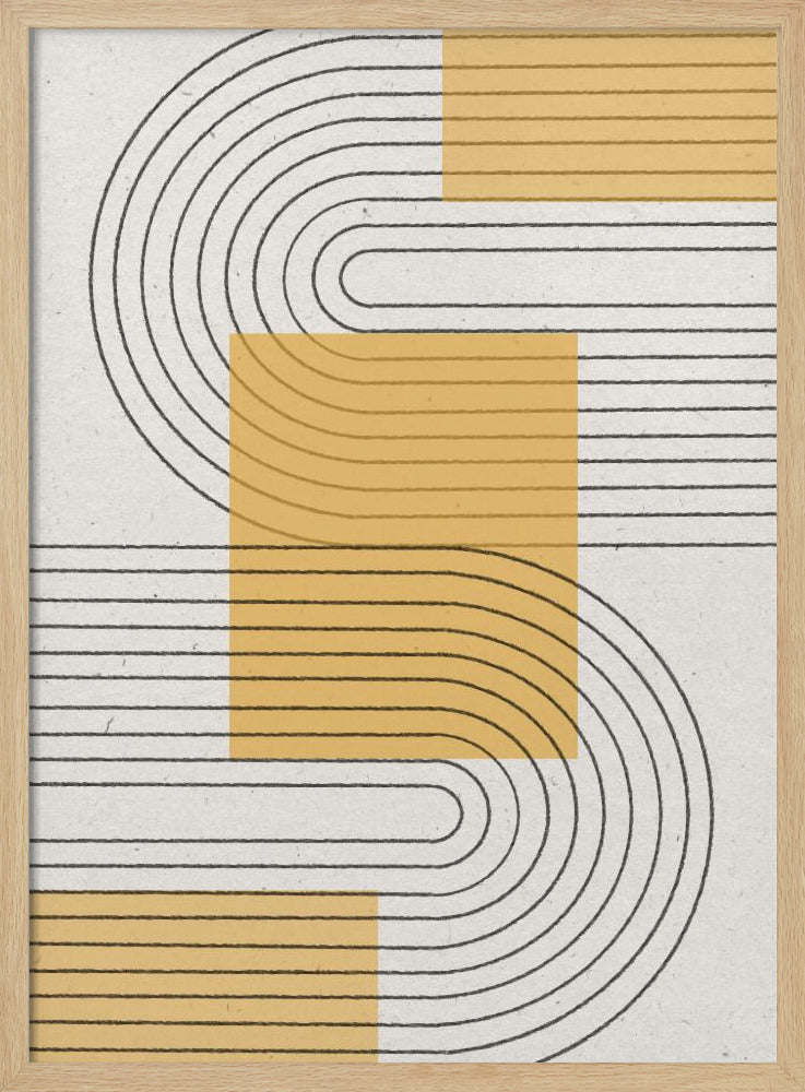 Gráfico moderno amarillo | Posters  - Impresiones de Arte