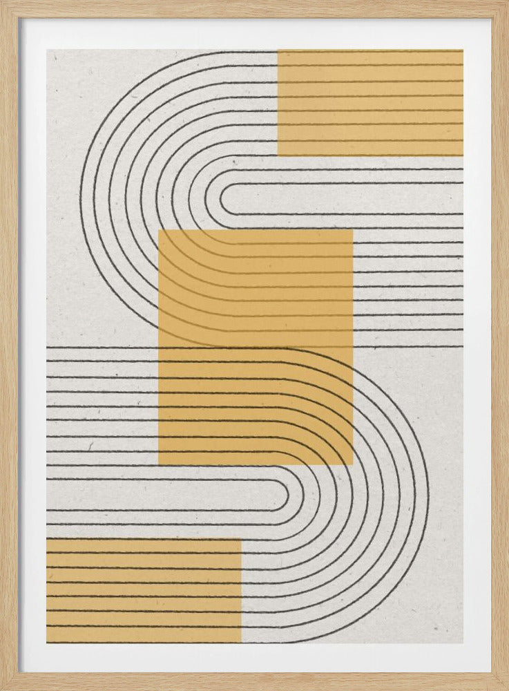 Gráfico moderno amarillo | Posters  - Impresiones de Arte