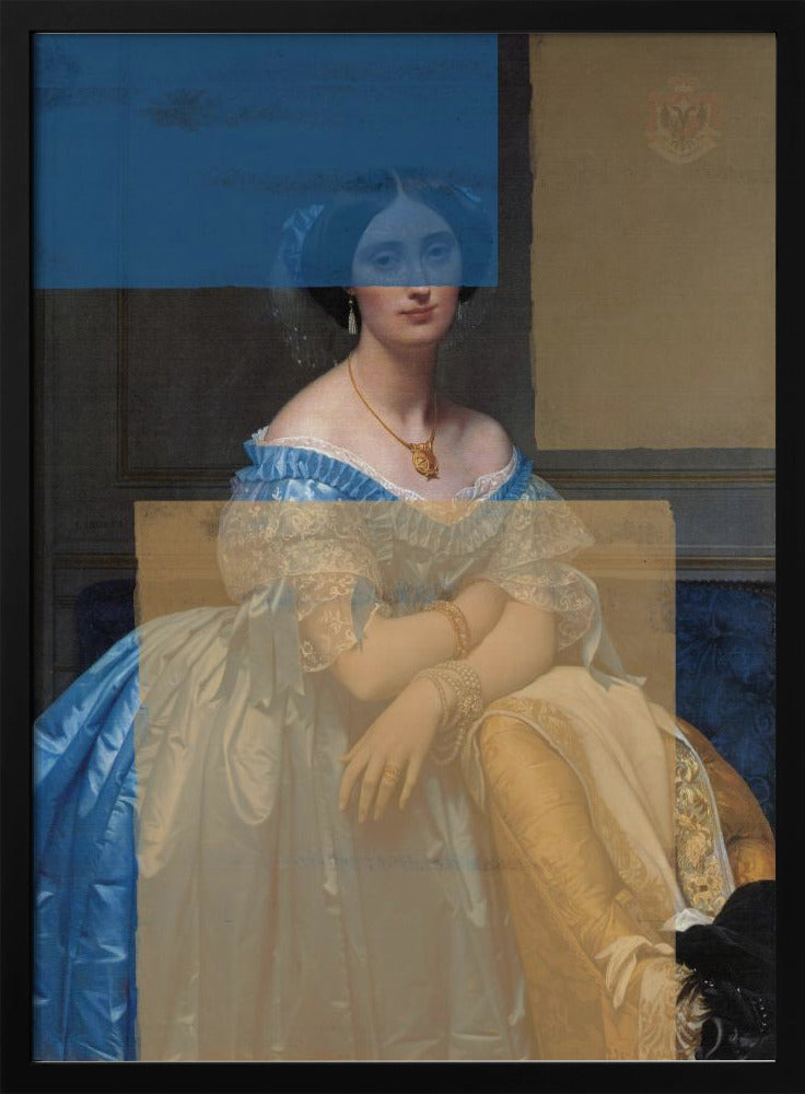 Barockes Portrait Zeitgenössische Collage | Poster