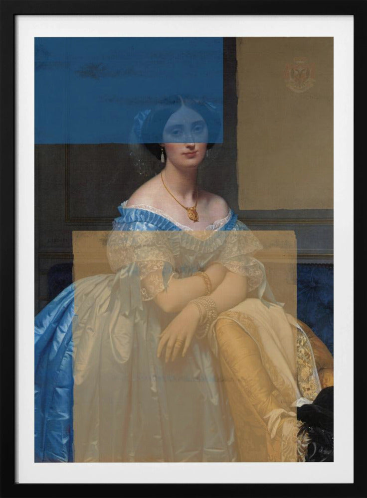 Barockes Portrait Zeitgenössische Collage | Poster