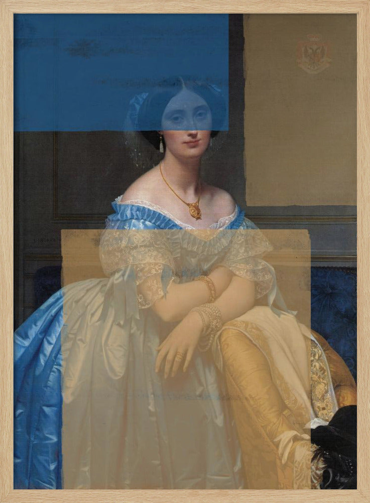 Barockes Portrait Zeitgenössische Collage | Poster