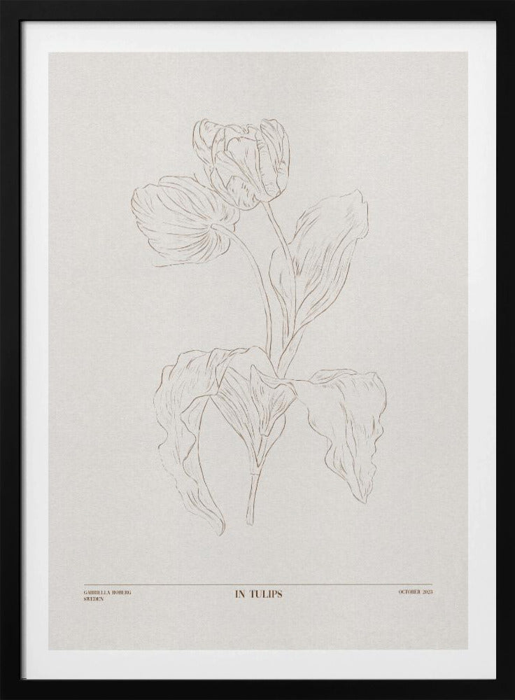 I tulpaner (brun) | Poster