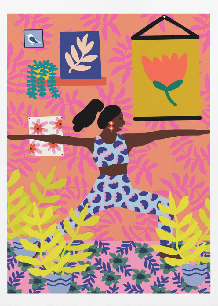 Yoga Warrior Position | Poster