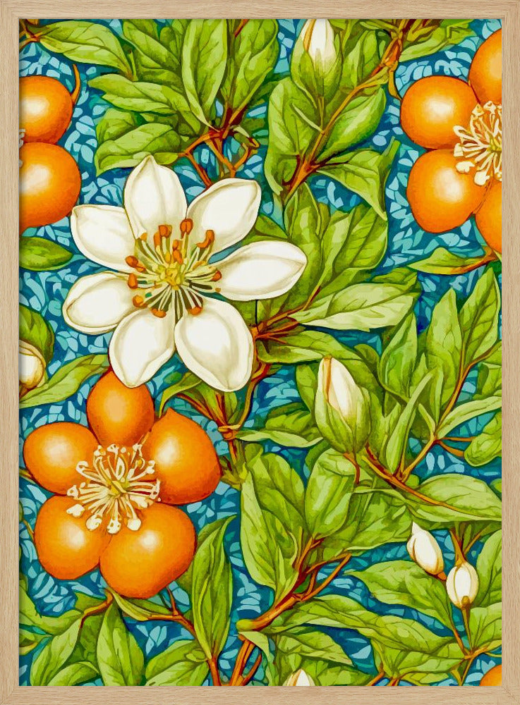 Apelsinblomma Natur Växt | Poster