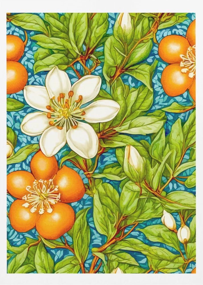 Apelsinblomma Natur Växt | Poster