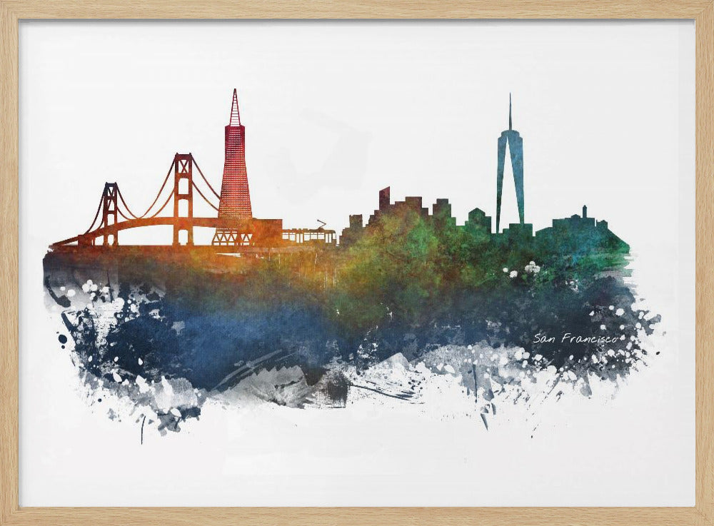 San Francisco Usa Skyline City Art (2) | Poster
