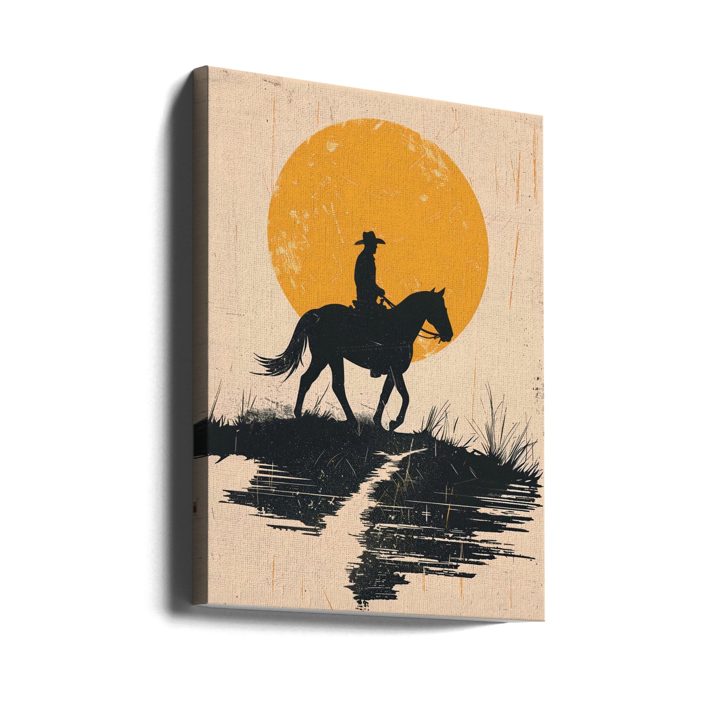 Cowboy In the Sunset | Canvas