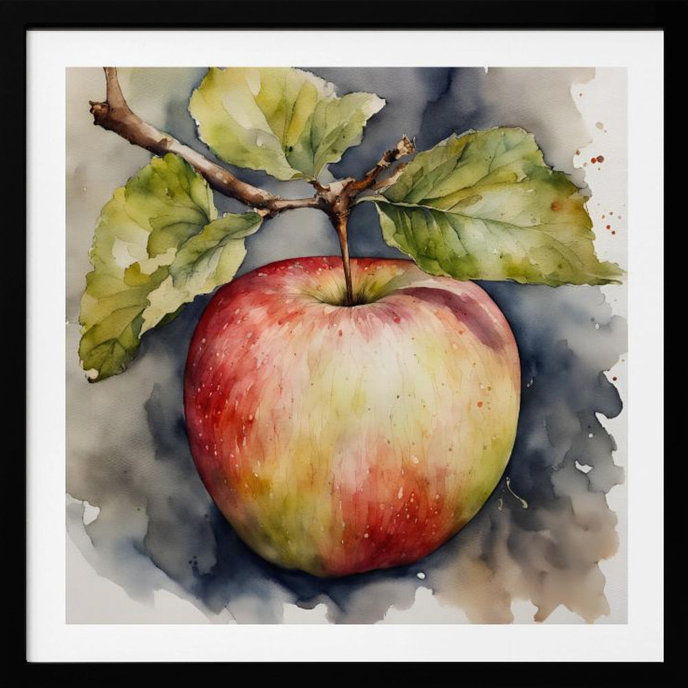 Apfel, Aquarell | Poster