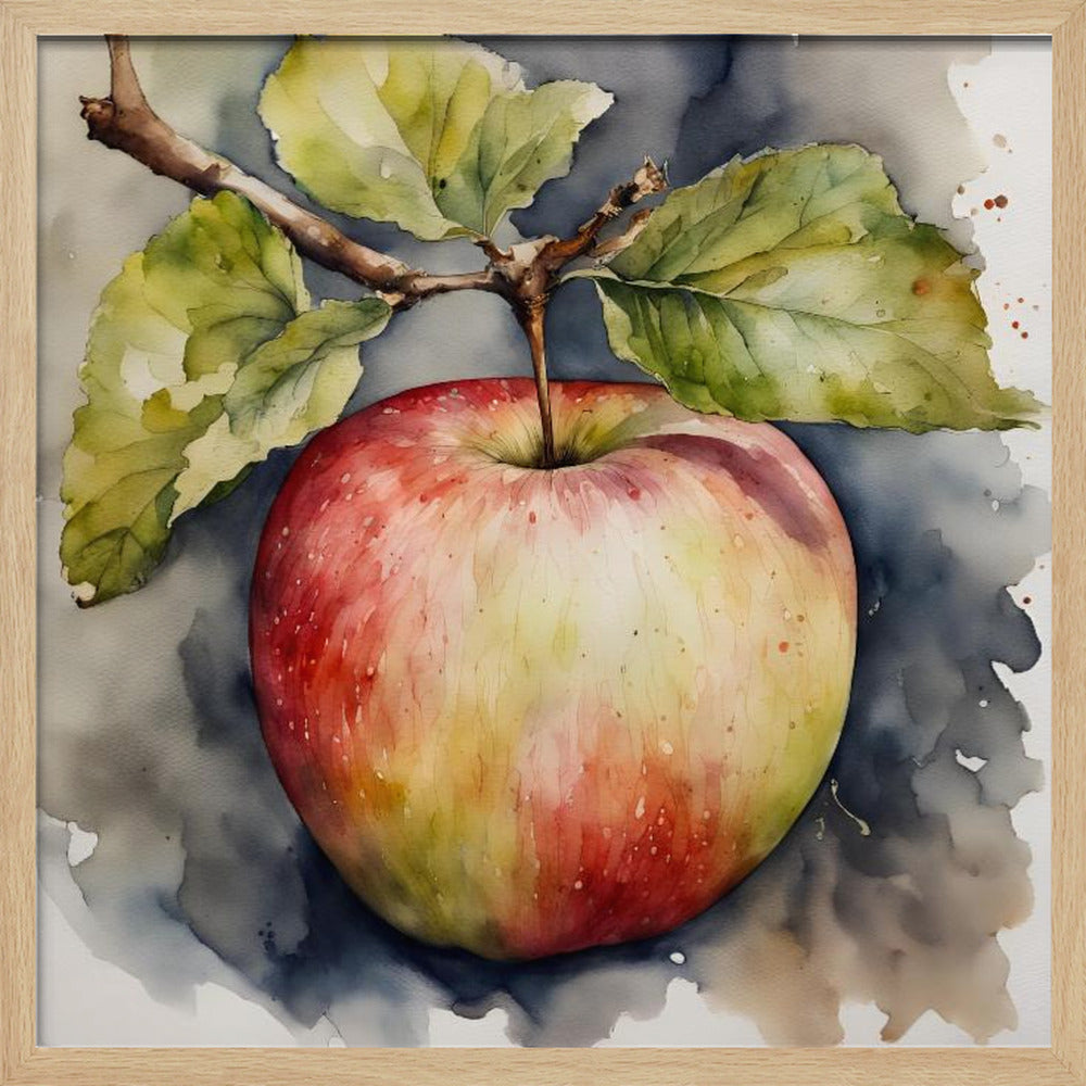 Apfel, Aquarell | Poster