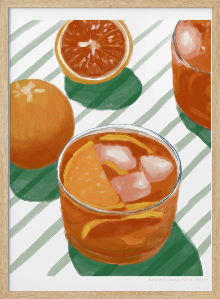 Pandc Cocktailandstripes Exemplar 2 | Affisch