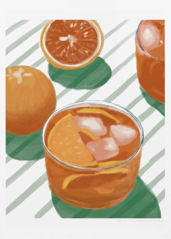 Pandc Cocktailandstripes Exemplar 2 | Affisch