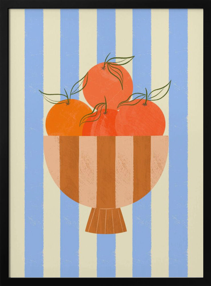 Schale mit Orangen | Poster